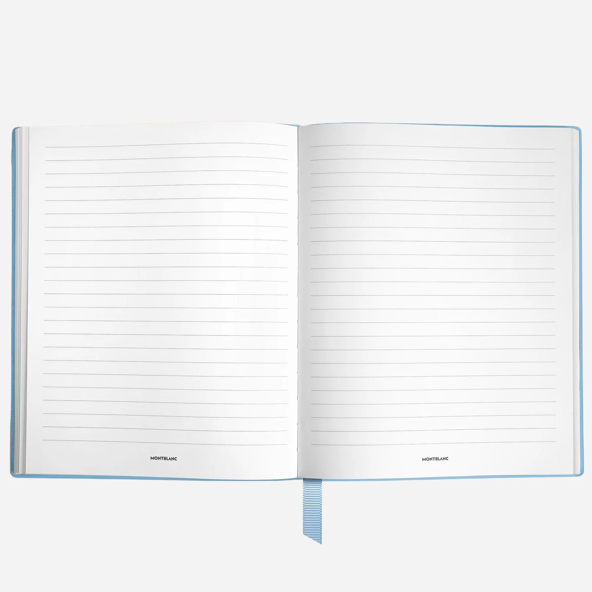 Montblanc Fine Stationery Small Pale Blue Sartorial Leather Notebook with Lined Pages - Image 2