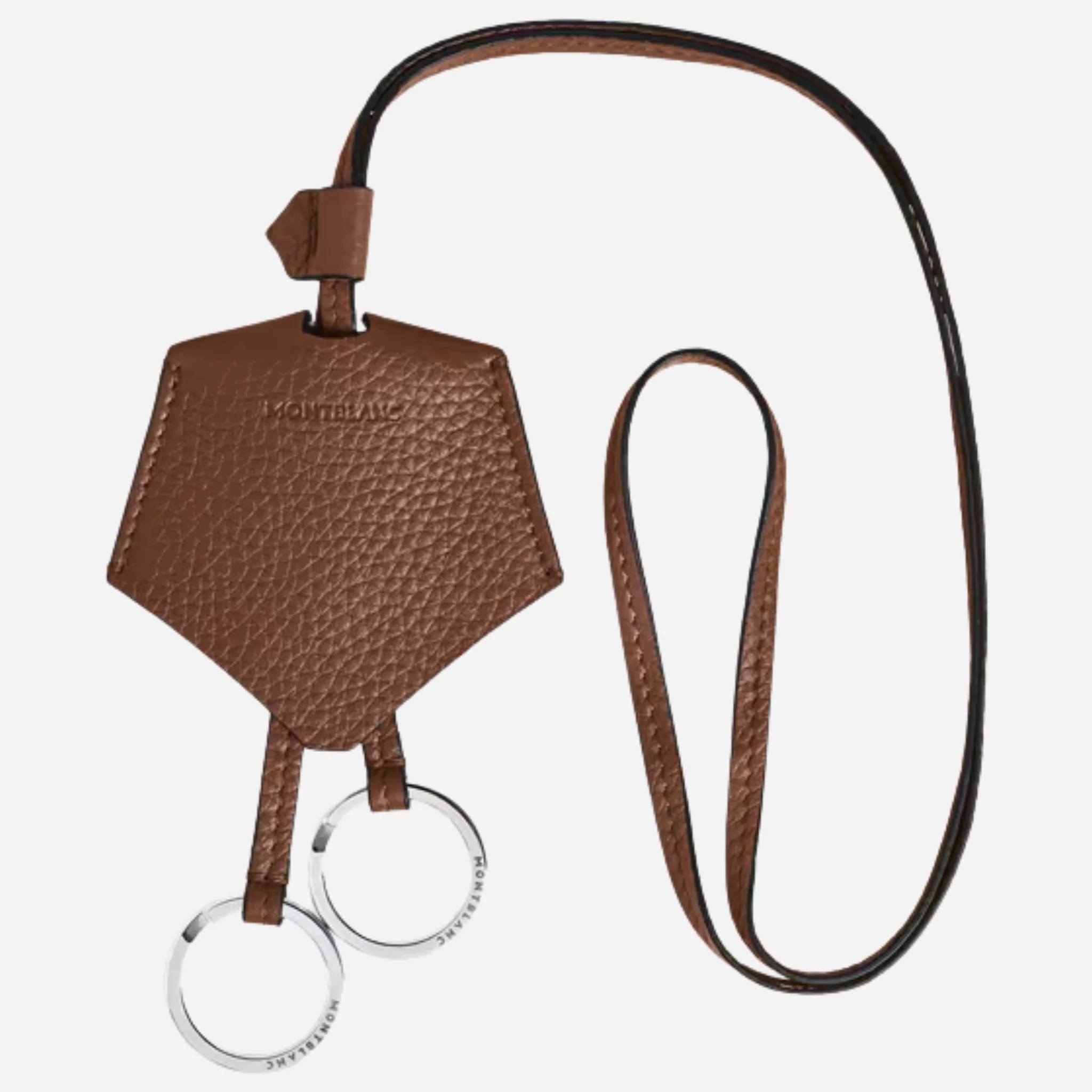 Montblanc Grained Fauve Leather Key Holder with Carry Loop