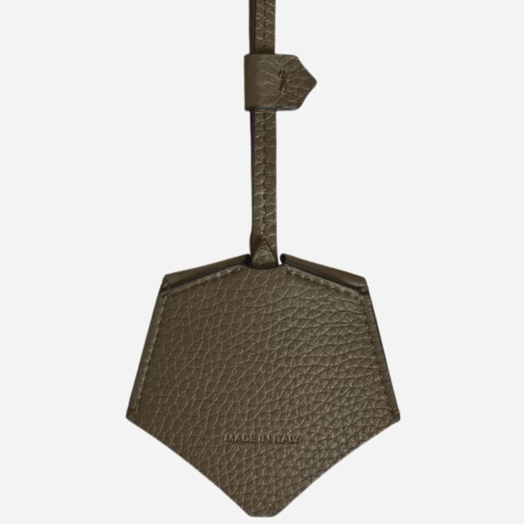 Montblanc Grained Khaki Leather Key Holder with Carry Loop - Image 2