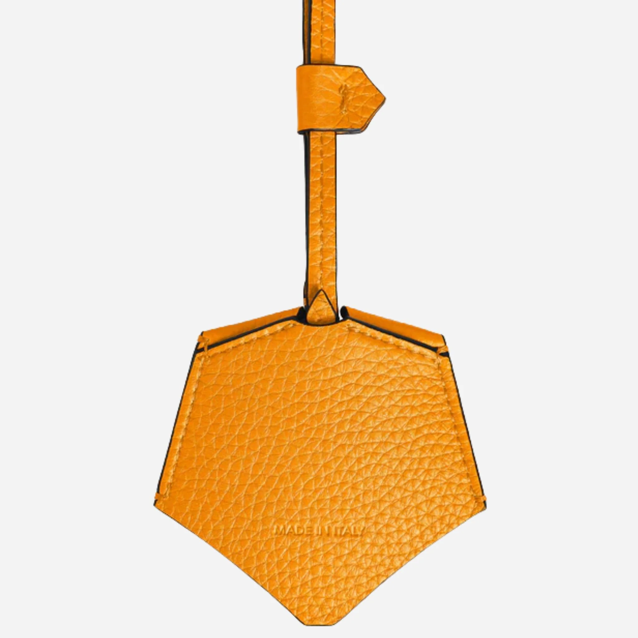 Montblanc Grained Saffron Leather Key Holder with Carry Loop - Image 2