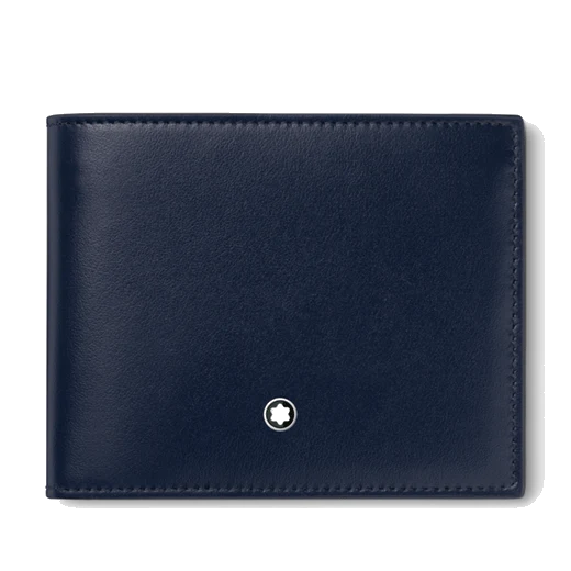 Montblanc Ink Blue Meisterstück 6CC Leather Wallet