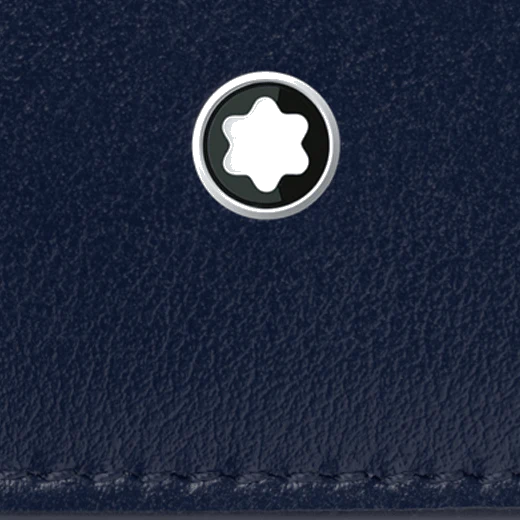 Montblanc Ink Blue Meisterstück 6CC Leather Wallet - Image 4