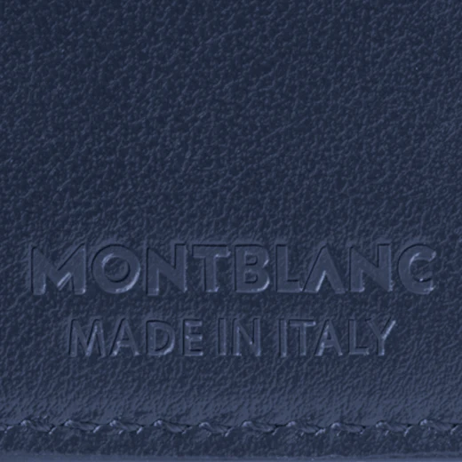 Montblanc Ink Blue Meisterstück 6CC Leather Wallet - Image 5