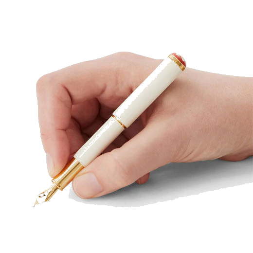 Montblanc Ivory Heritage Rouge et Noir 'Baby' Fountain Pen - Image 4