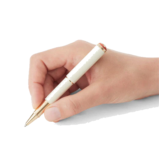 Montblanc Ivory Heritage Rouge et Noir 'Baby' Rollerball Pen - Image 4