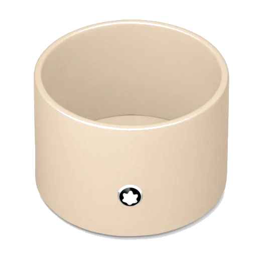 Montblanc Ivory Lacquer Round Medium Desk Tray