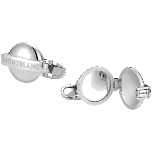 Montblanc James Dean Sterling Silver Cufflinks with Hidden Mirror - Image 2