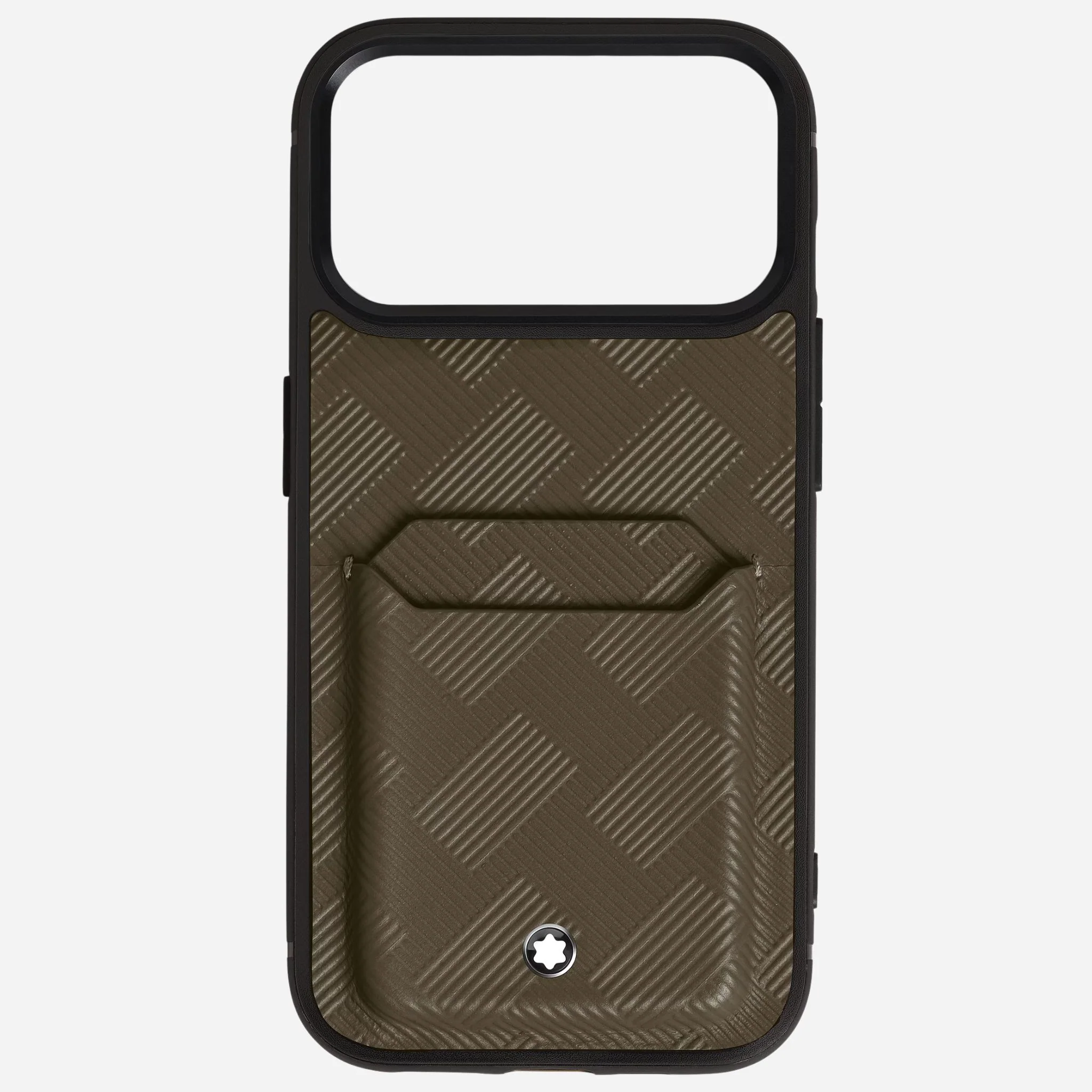 Montblanc Khaki Extreme 3.0 Leather 2CC Hardshell Case for iPhone 17 Pro