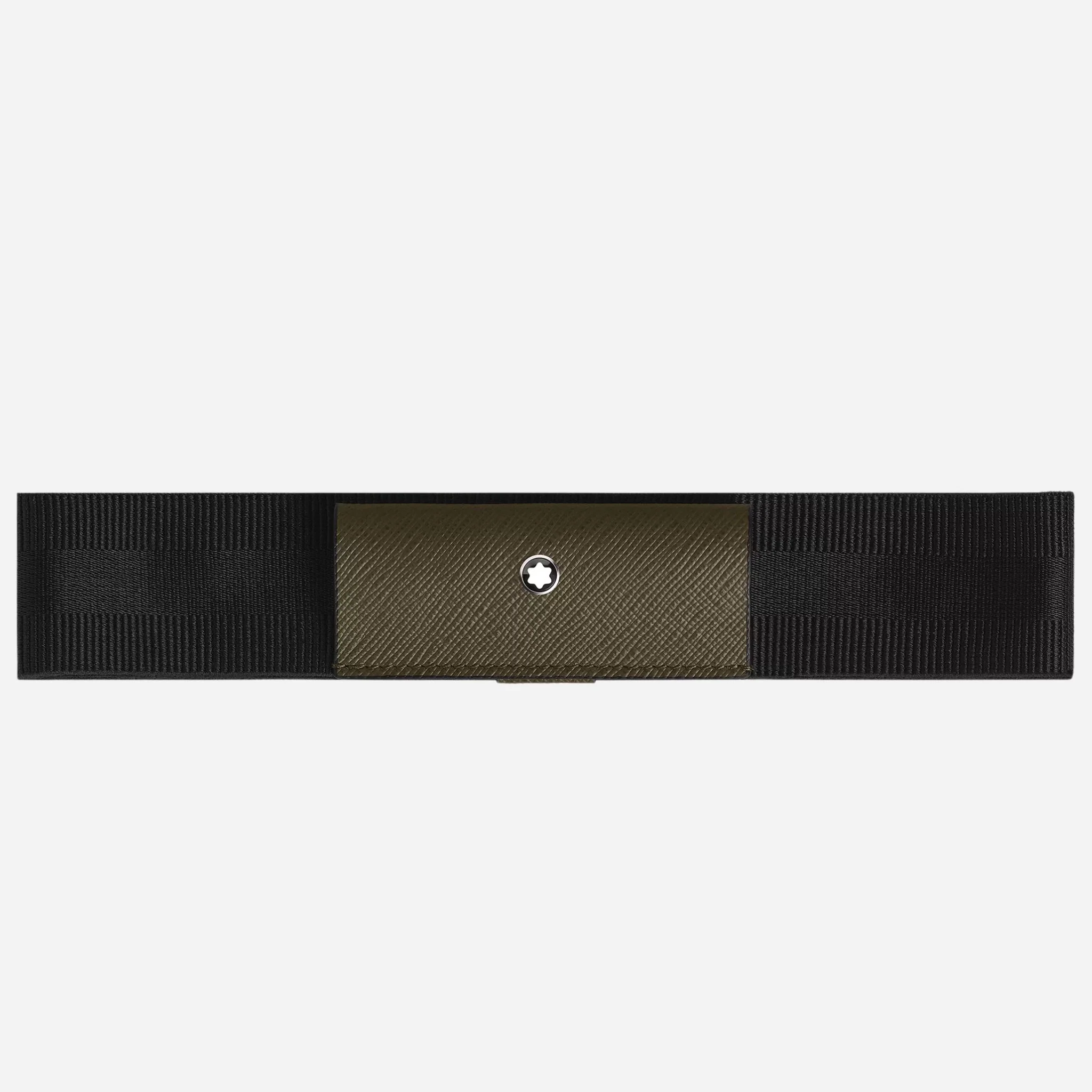 Montblanc Khaki Sartorial Leather 1-Pen Loop with Elastic Strap