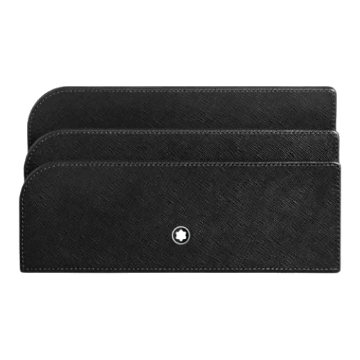 Montblanc Leather Letter Rack in Black
