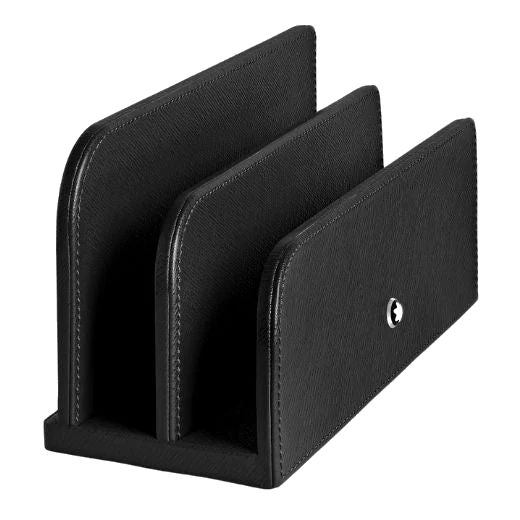 Montblanc Leather Letter Rack in Black - Image 2