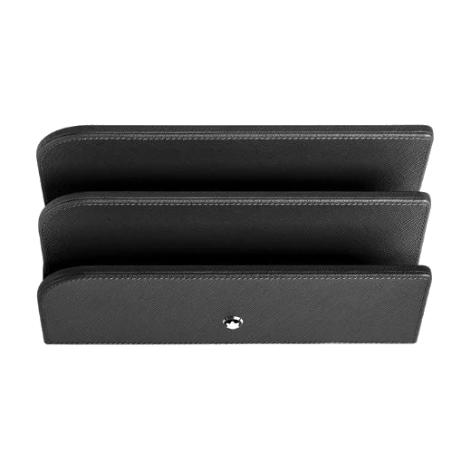 Montblanc Leather Letter Rack in Black - Image 3