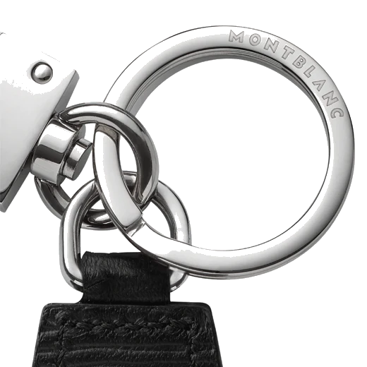 Montblanc Meisterstück 4810 Black Leather Diamond Key Fob - Image 3