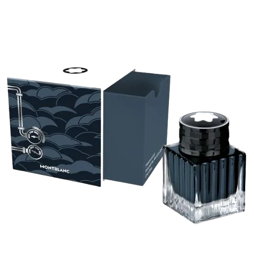 Montblanc Meisterstück Around the World in 80 Days 50ml Coal Blue Ink Bottle - Image 2