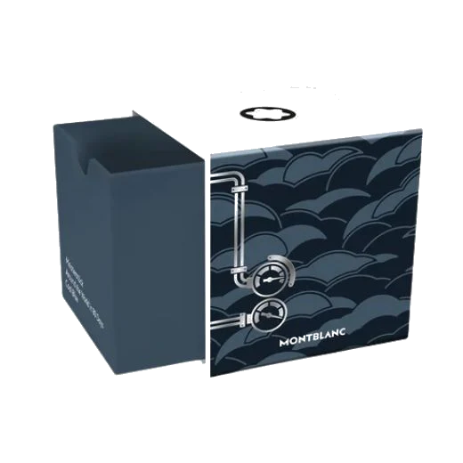 Montblanc Meisterstück Around the World in 80 Days 50ml Coal Blue Ink Bottle - Image 3