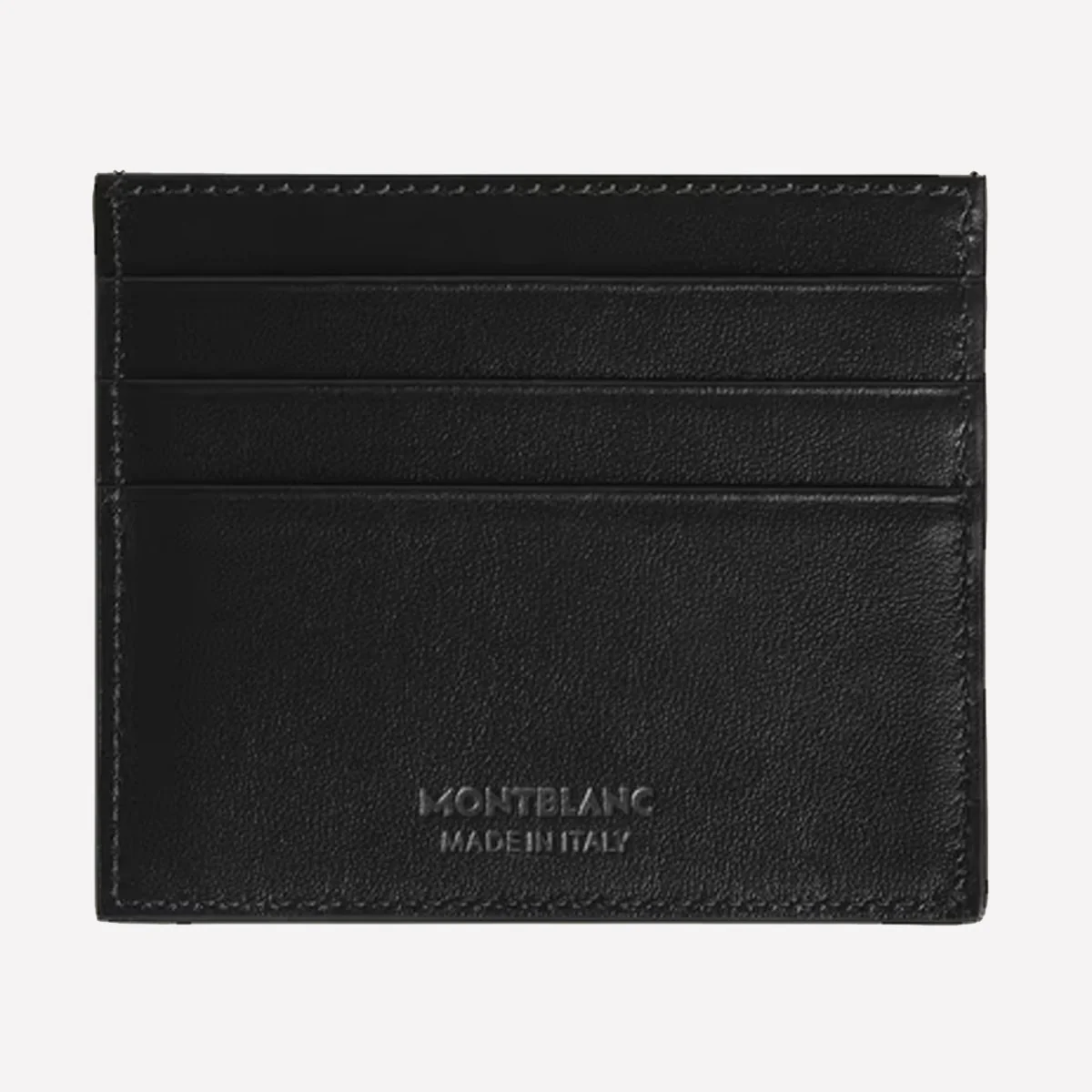 Montblanc Meisterstück Black and Ink Blue Leather 6CC Card Holder - Image 2