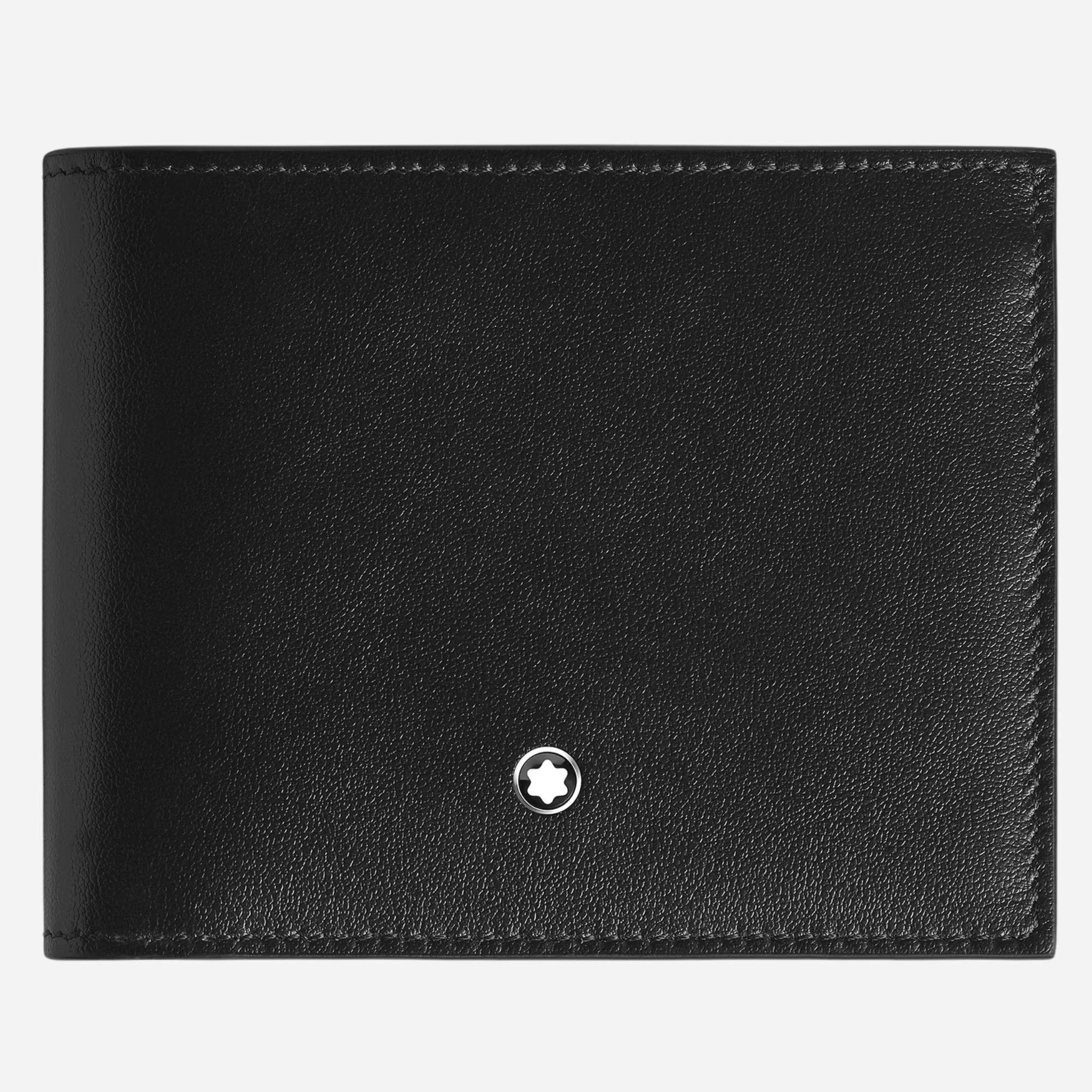 Montblanc Meisterstück Black and Ink Blue Leather 6CC Wallet