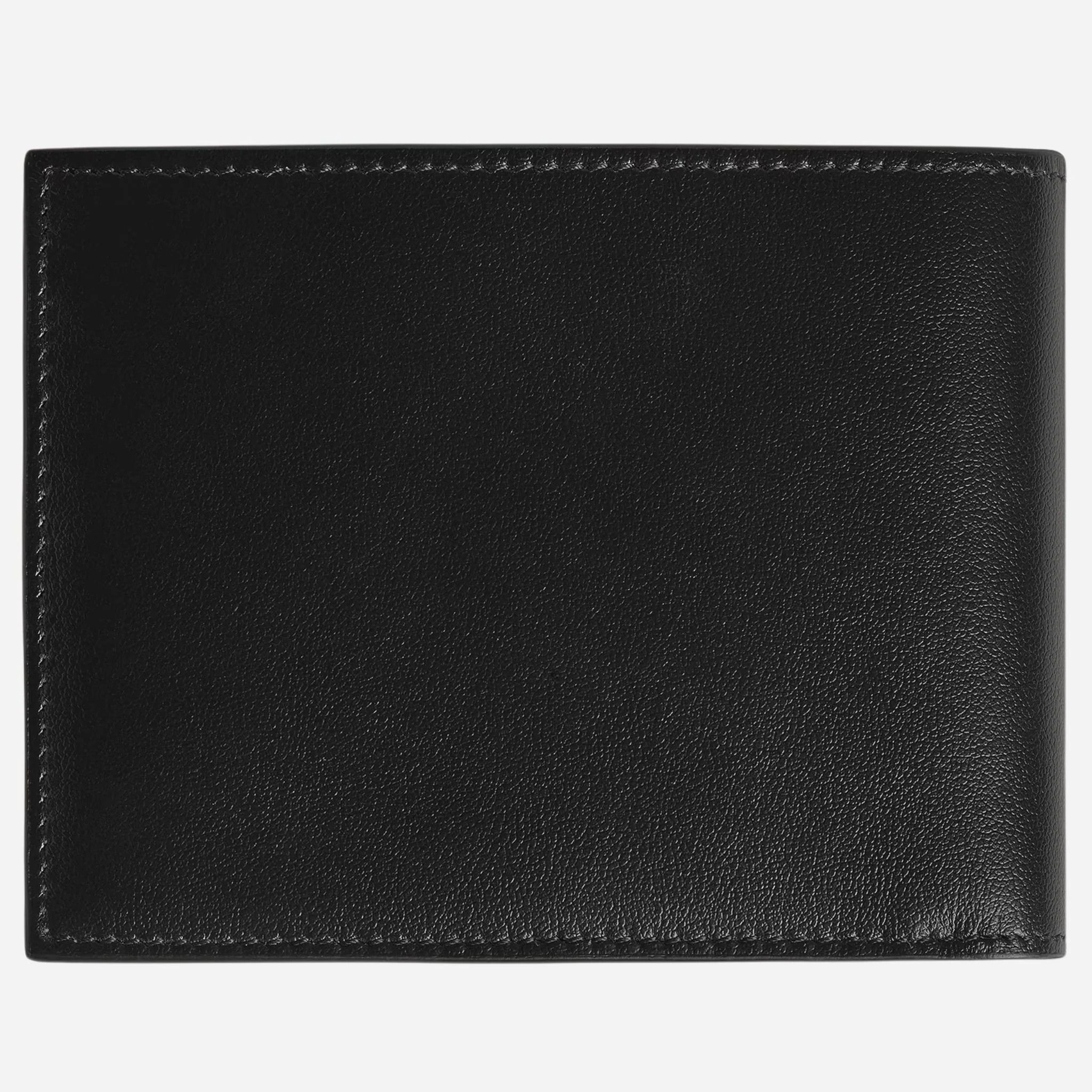 Montblanc Meisterstück Black and Ink Blue Leather 6CC Wallet - Image 2