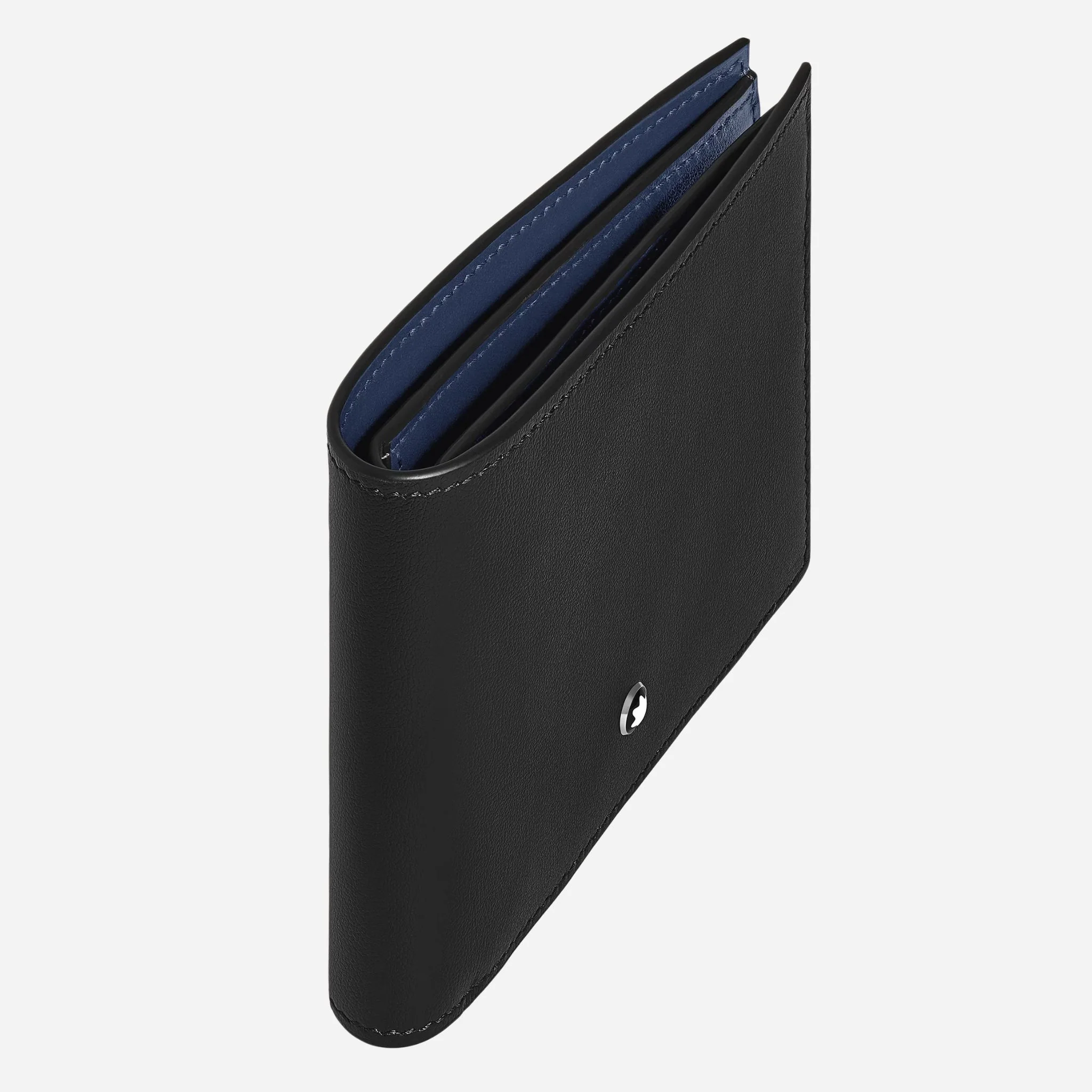 Montblanc Meisterstück Black and Ink Blue Leather 6CC Wallet - Image 3