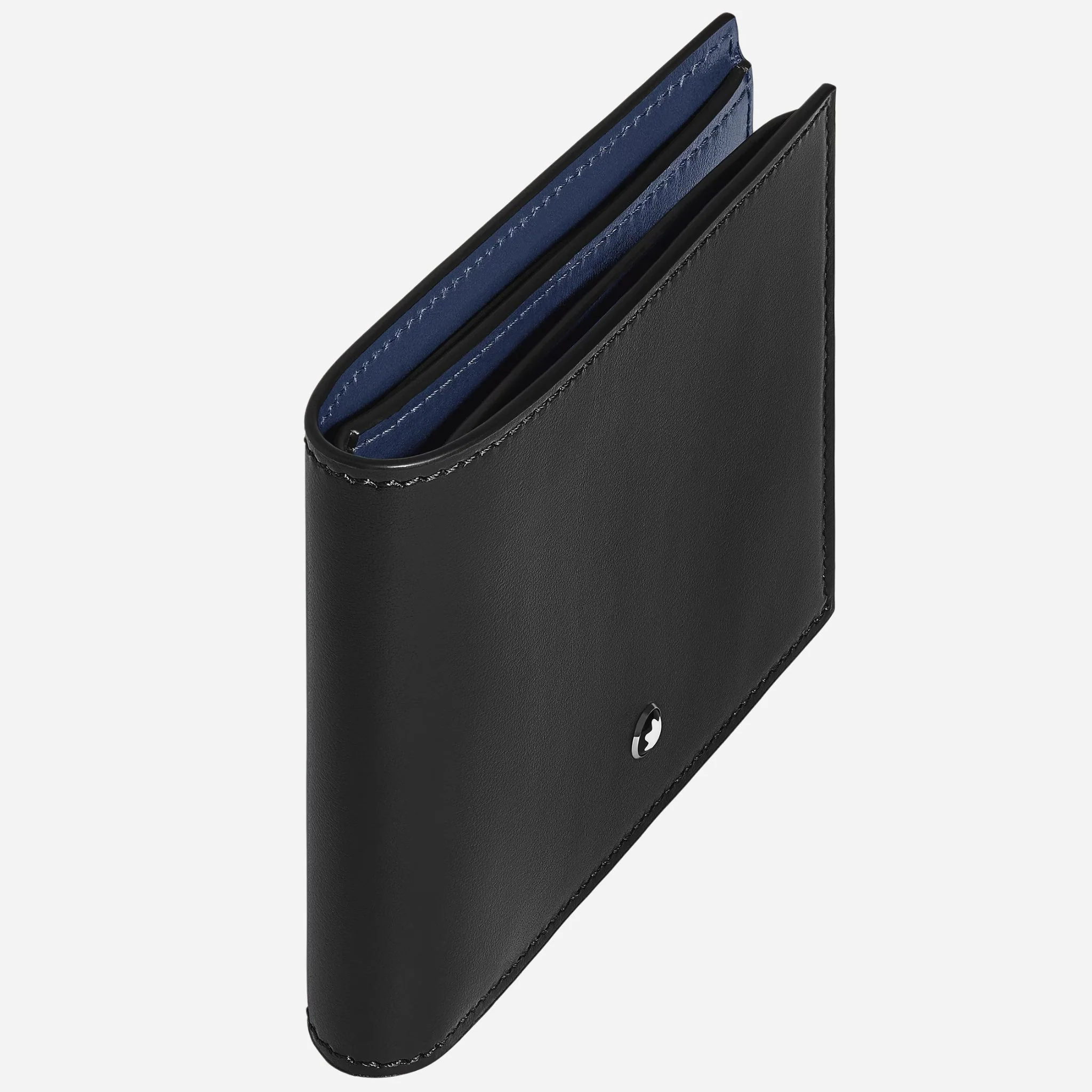 Montblanc Meisterstück Black and Ink Blue Leather 8CC Wallet - Image 3