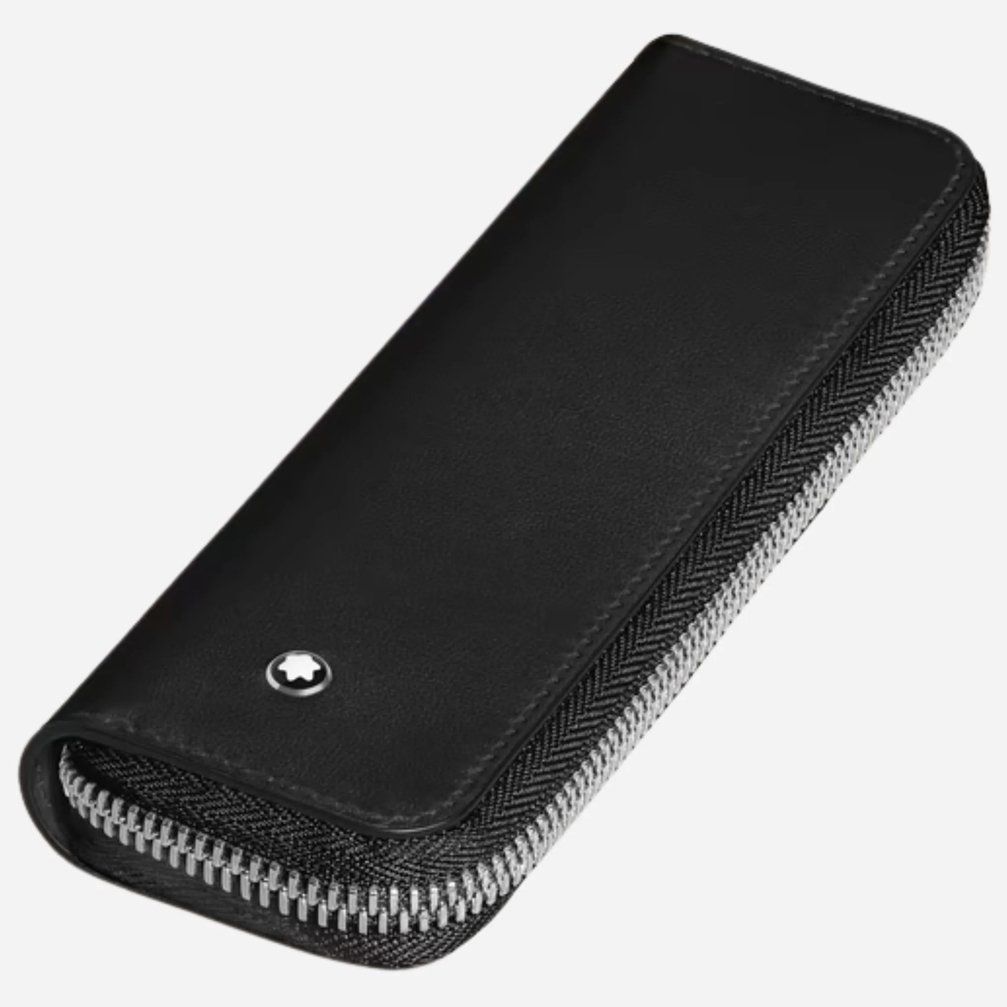 Montblanc Meisterstück Black Leather 1-Pen Pouch with Zip - Image 3