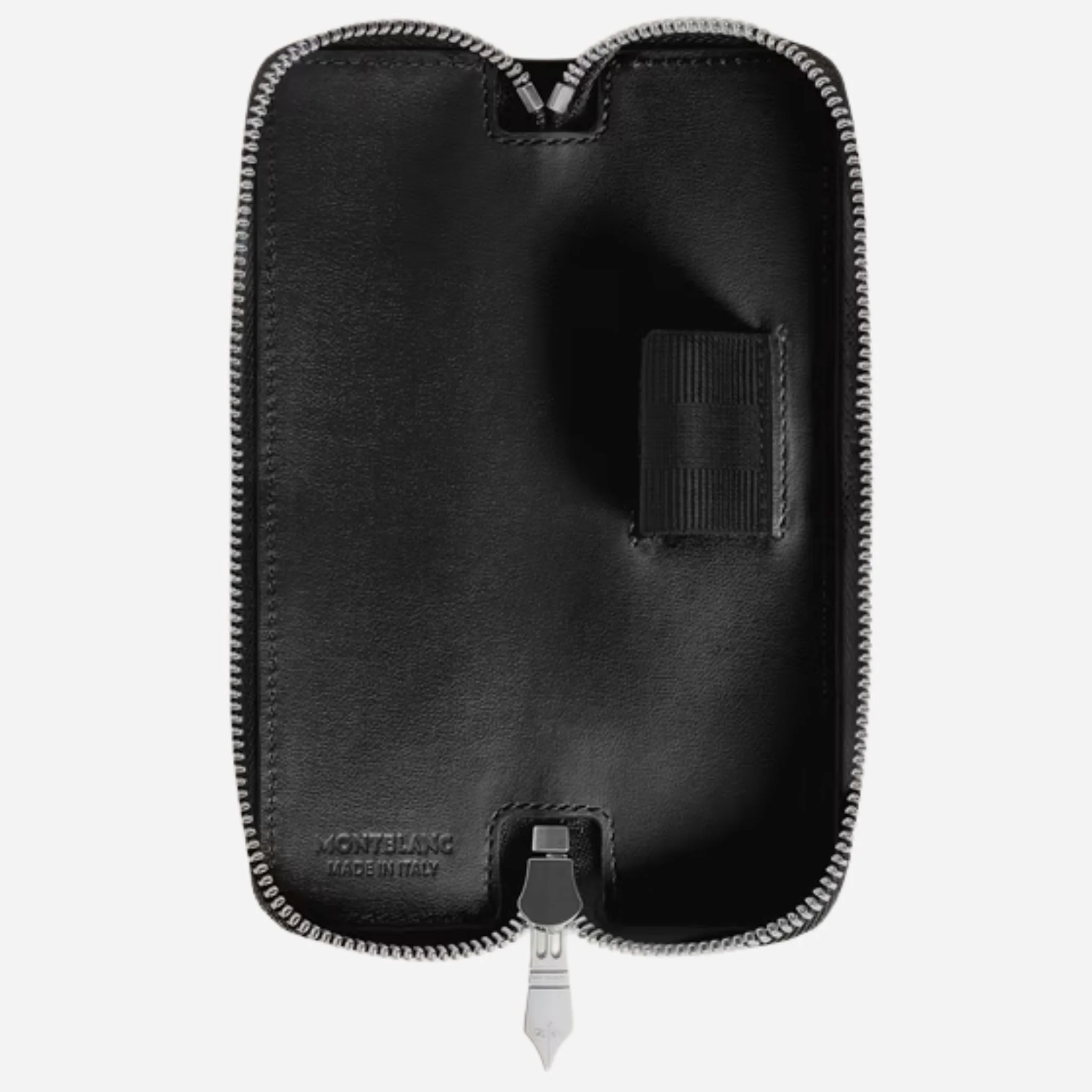 Montblanc Meisterstück Black Leather 1-Pen Pouch with Zip - Image 4