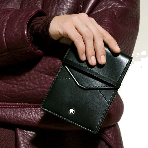 Montblanc Meisterstück Black Leather 5 Pen Pouch - Image 4