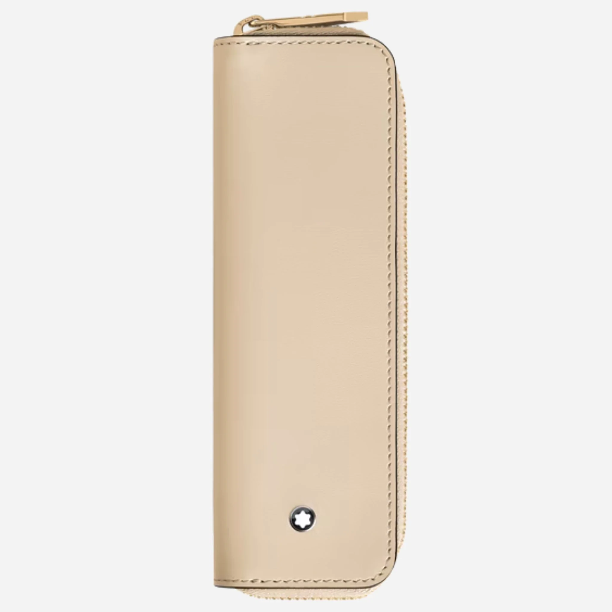 Montblanc Meisterstück Cloudy Beige Leather 1-Pen Pouch with Zip