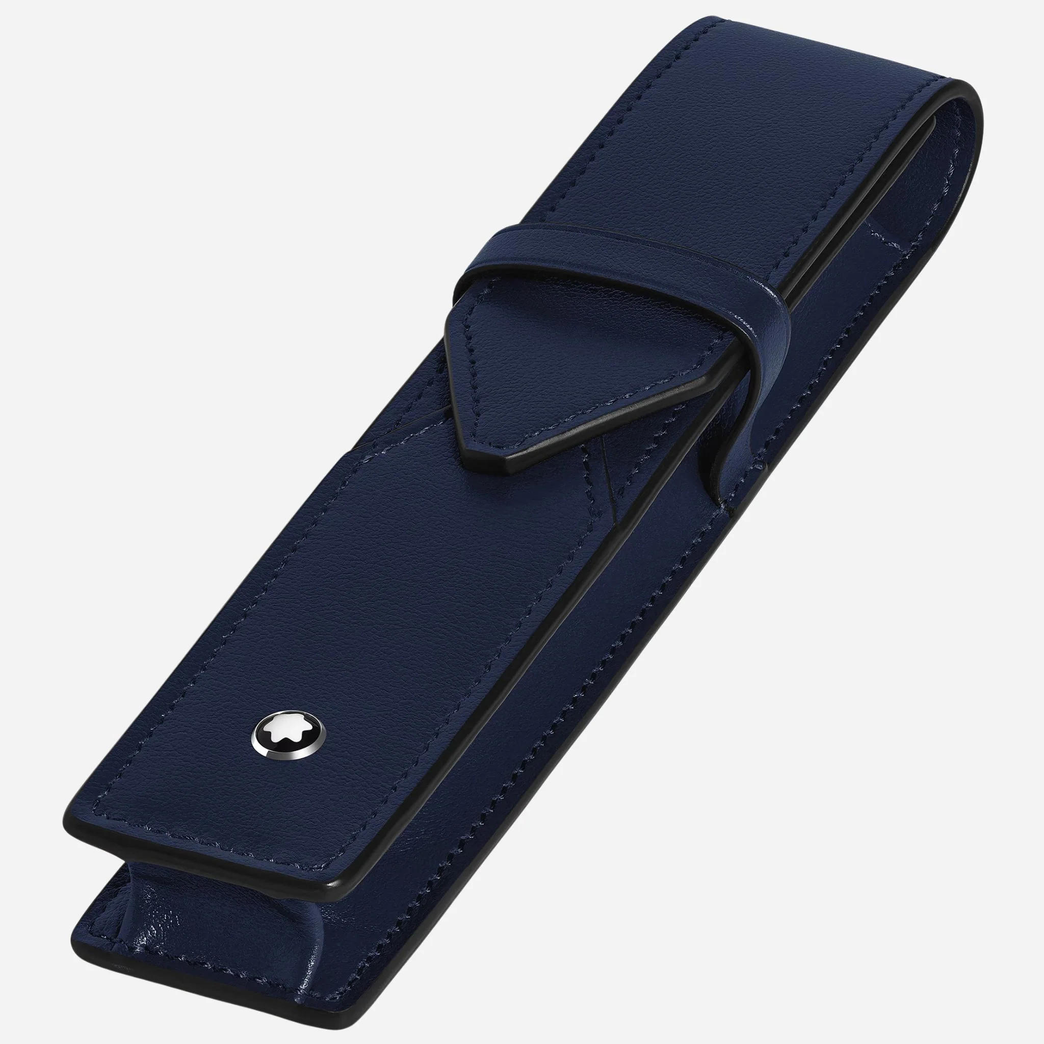 Montblanc Meisterstück Ink Blue Leather Envelope 1-Pen Pouch - Image 3