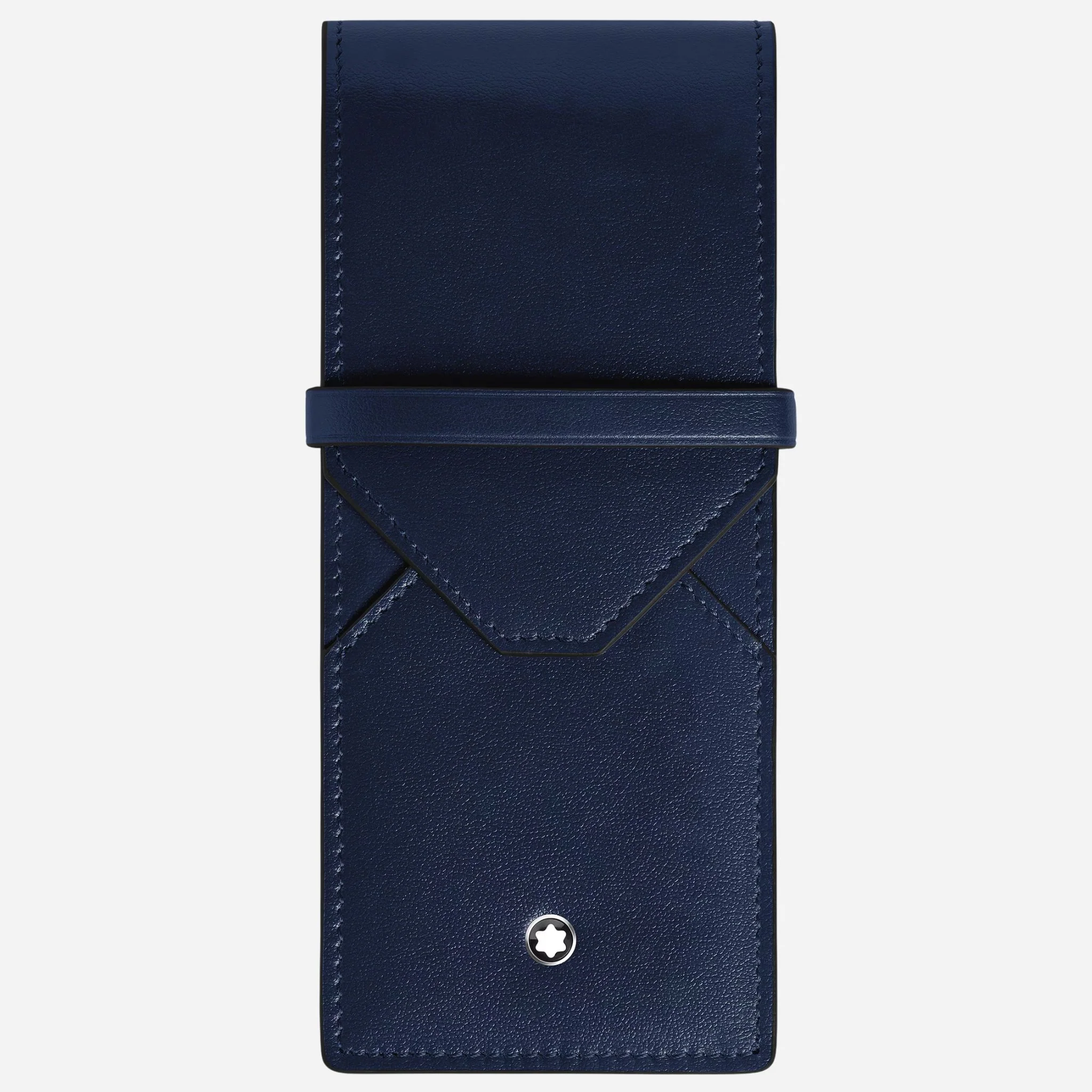 Montblanc Meisterstück Ink Blue Leather Envelope 3-Pen Pouch