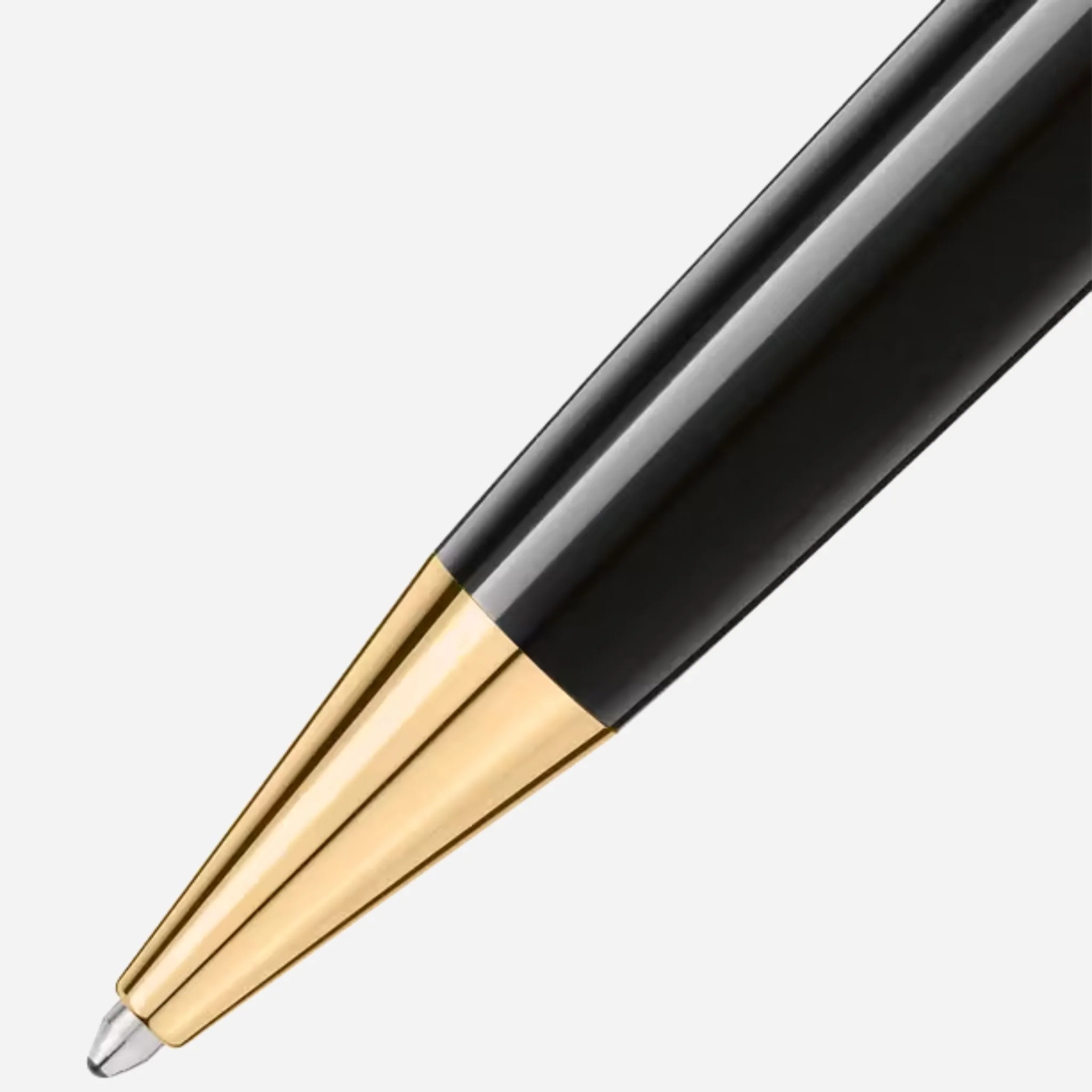 Montblanc Meisterstück Midsize Gold-Coated Black Ballpoint Pen - Image 2