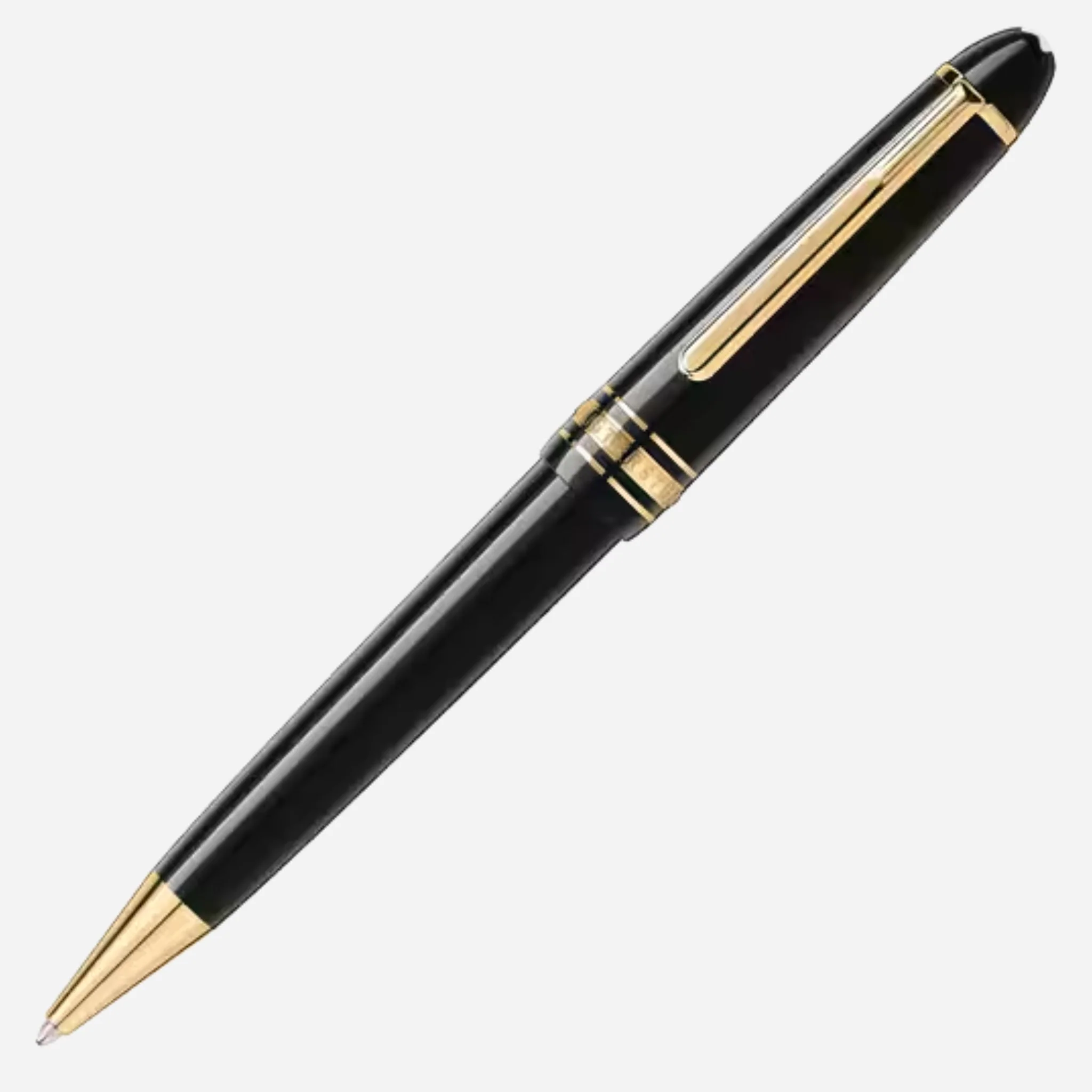 Montblanc Meisterstück Midsize Gold-Coated Black Ballpoint Pen - Image 3