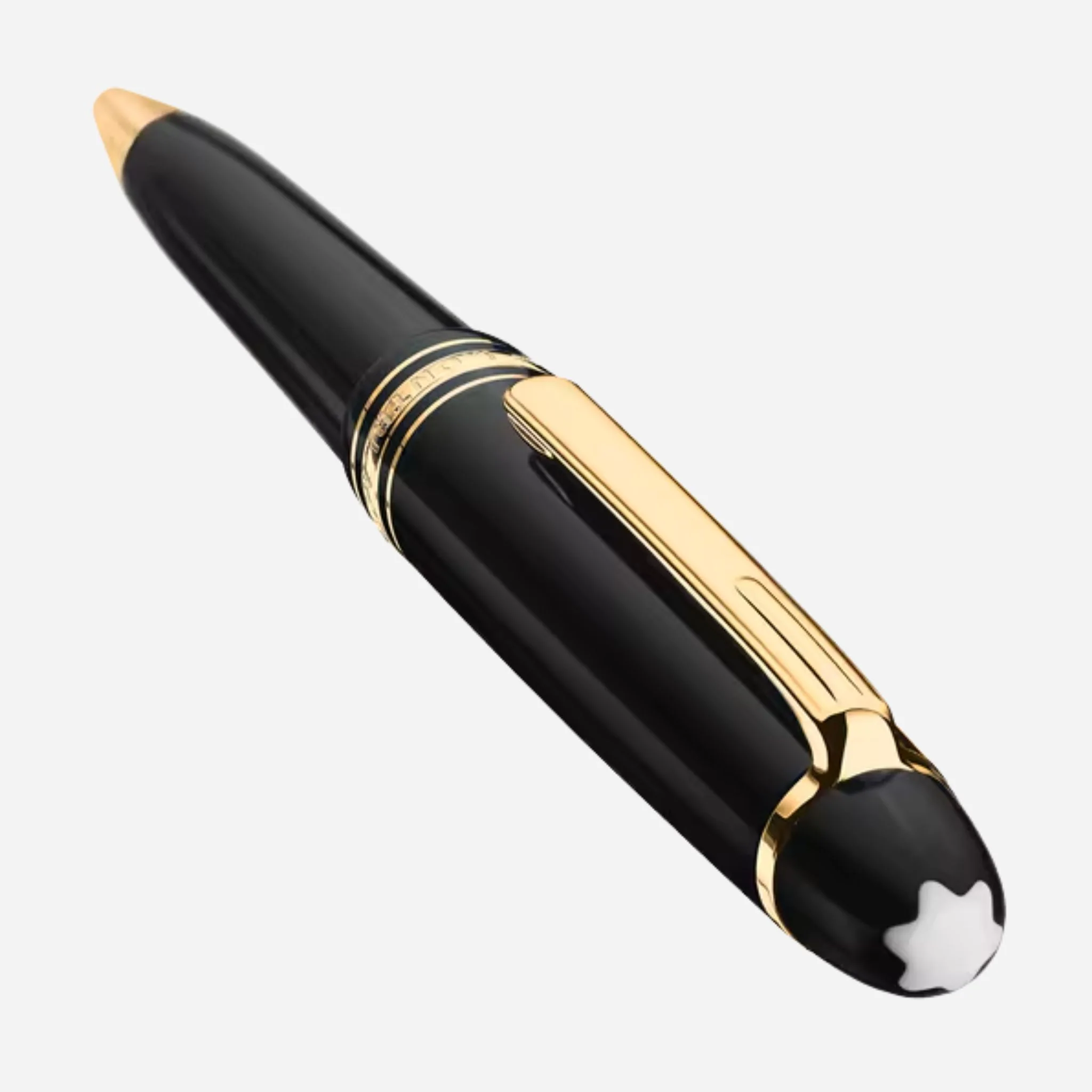 Montblanc Meisterstück Midsize Gold-Coated Black Ballpoint Pen - Image 4