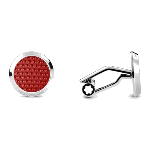 Montblanc Meisterstück Red Hexagonal Inlay Cufflinks