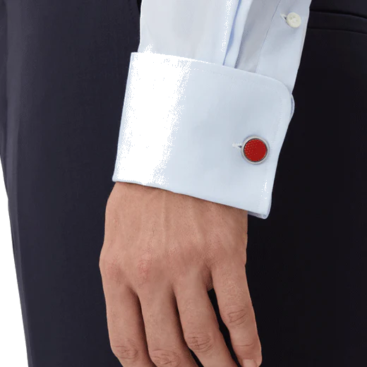 Montblanc Meisterstück Red Hexagonal Inlay Cufflinks - Image 3