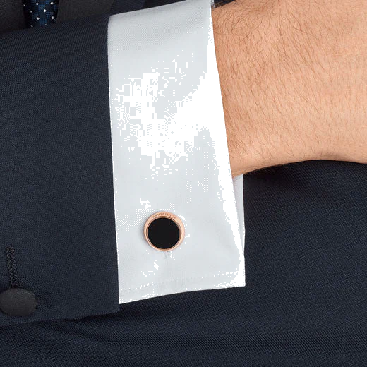 Montblanc Meisterstück Rose Gold PVD and Onyx Cufflinks - Image 3