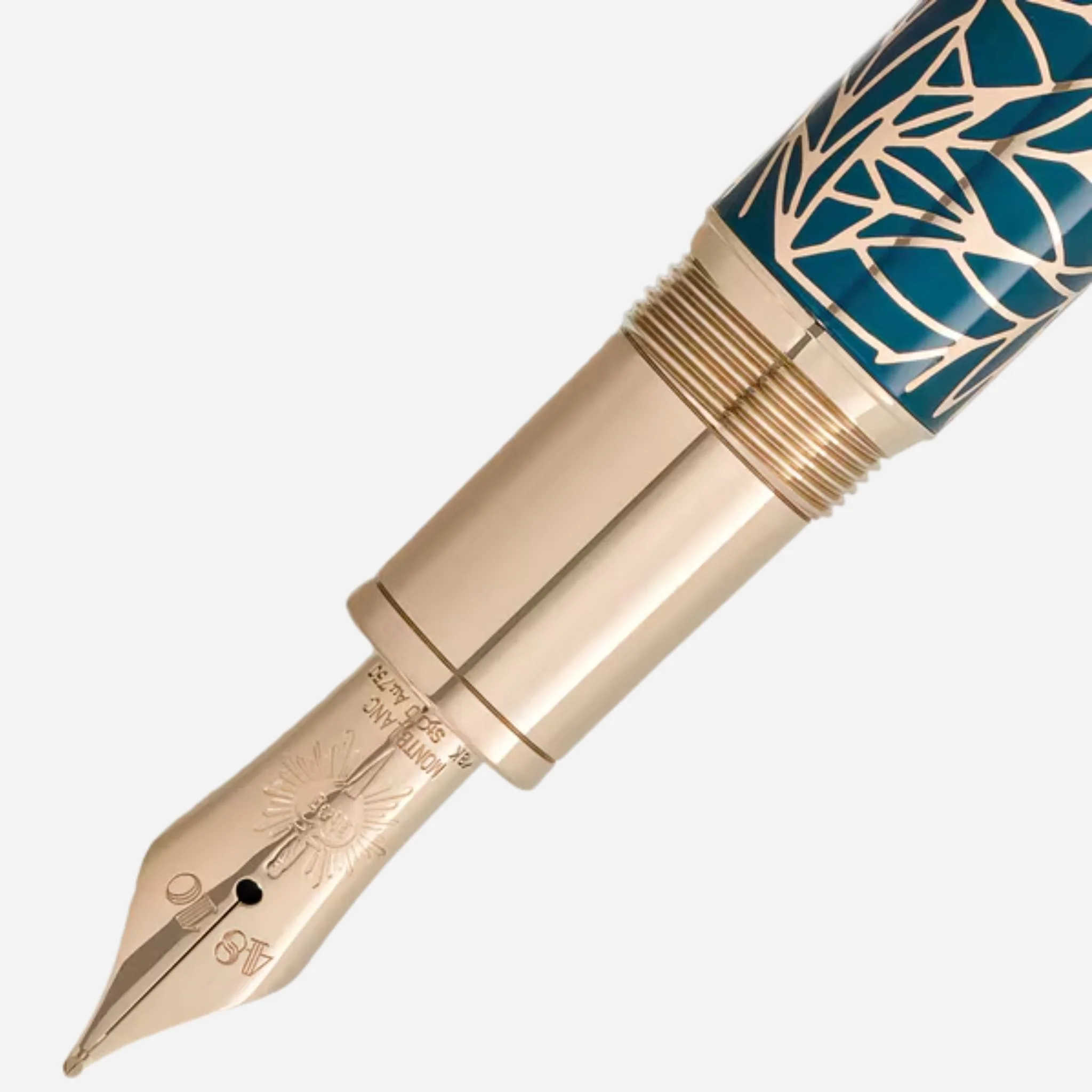 Montblanc Meisterstück Solitaire LeGrand Teal Romeo & Juliet Fountain Pen M - Image 2
