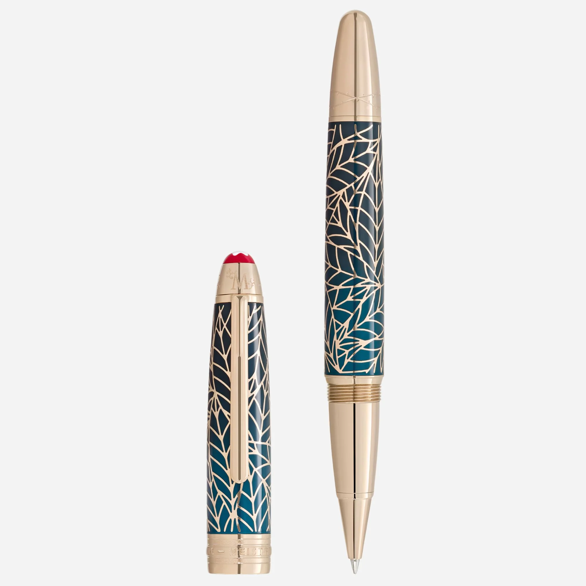 Montblanc Meisterstück Solitaire LeGrand Teal Romeo & Juliet Rollerball Pen