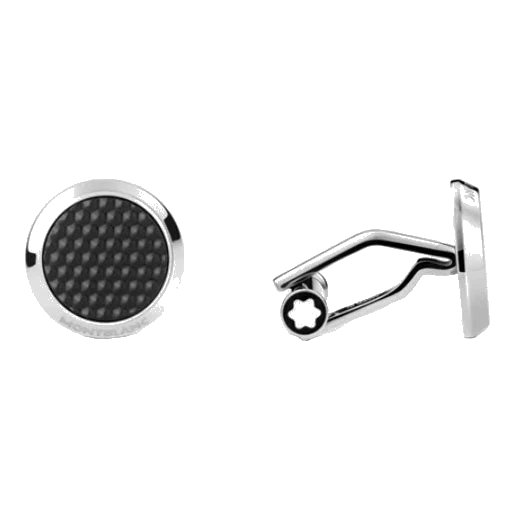 Montblanc Meisterstück Stainless Steel Black Cufflinks