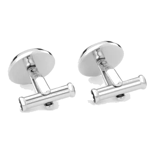 Montblanc Meisterstück Stainless Steel Black Cufflinks - Image 2