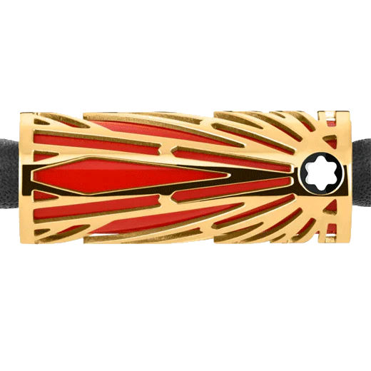 Montblanc Meisterstück The Origin Collection Leather Bracelet Coral - Image 2