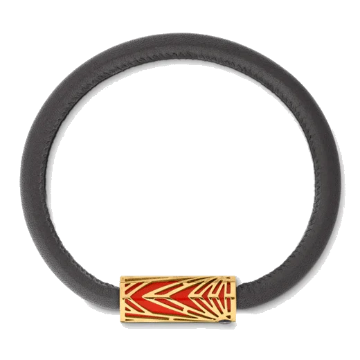 Montblanc Meisterstück The Origin Collection Leather Bracelet Coral - Image 3