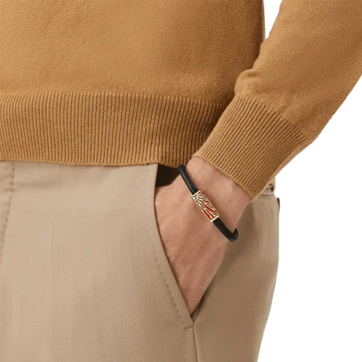 Montblanc Meisterstück The Origin Collection Leather Bracelet Coral - Image 4