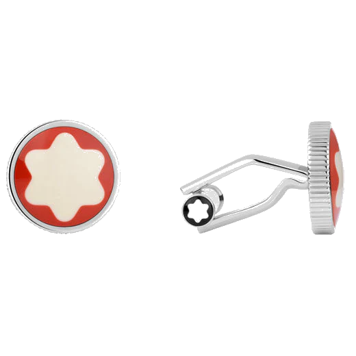 Montblanc Orange Heritage Rouge et Noir Cufflinks