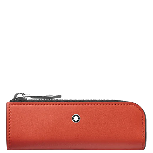 Montblanc Orange Meisterstück Selection Heritage Rouge et Noir 'Baby' 1 Pen Pouch