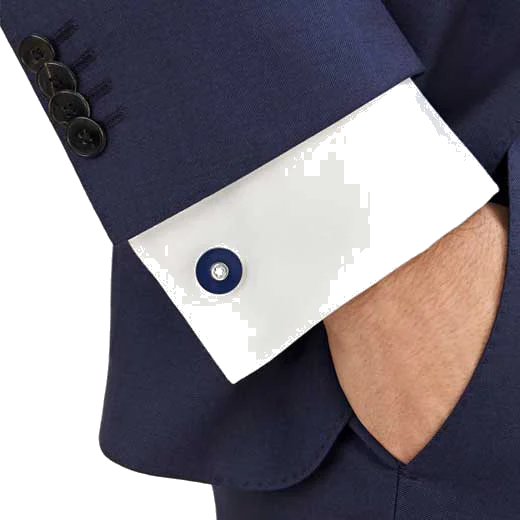 Montblanc PIX Navy Precious Resin Cufflinks - Image 2