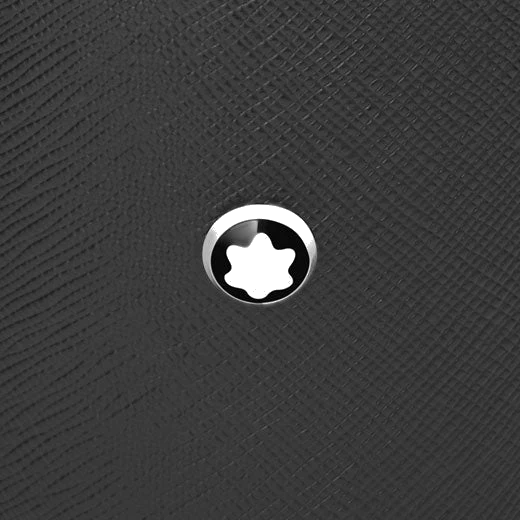 Montblanc Round 3 Compartment Pen Holder in Black Leather - Image 2
