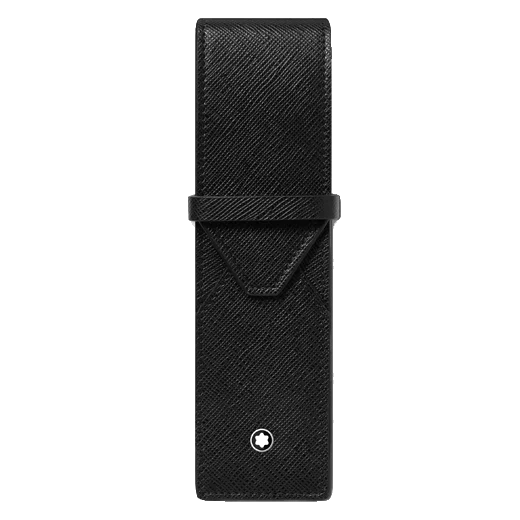 Montblanc Sartorial 2 Pen Pouch Black Saffiano Leather
