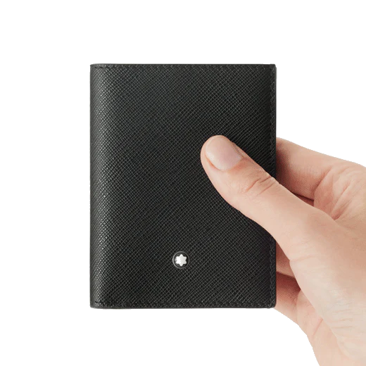Montblanc Sartorial 4CC Mini Wallet in Black Leather - Image 4