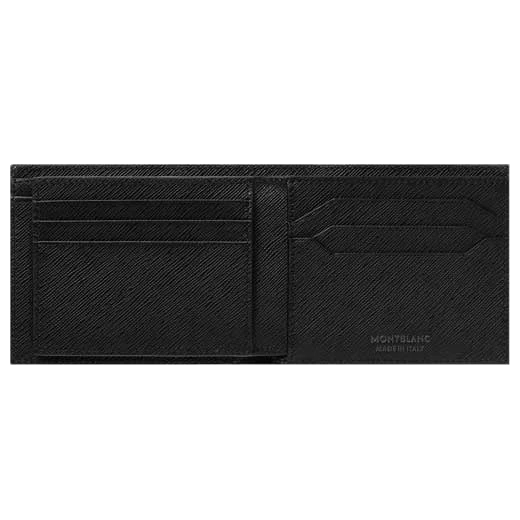 Montblanc Sartorial Black Leather 6CC Wallet with 2 View Pockets - Image 2